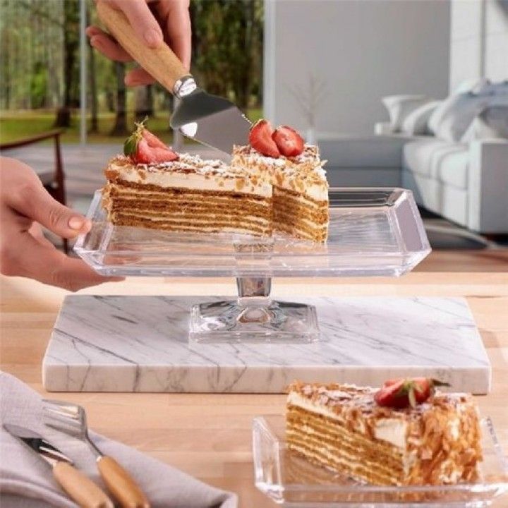 Prato Retangular Com Pe 27x16cm Madlen 950008