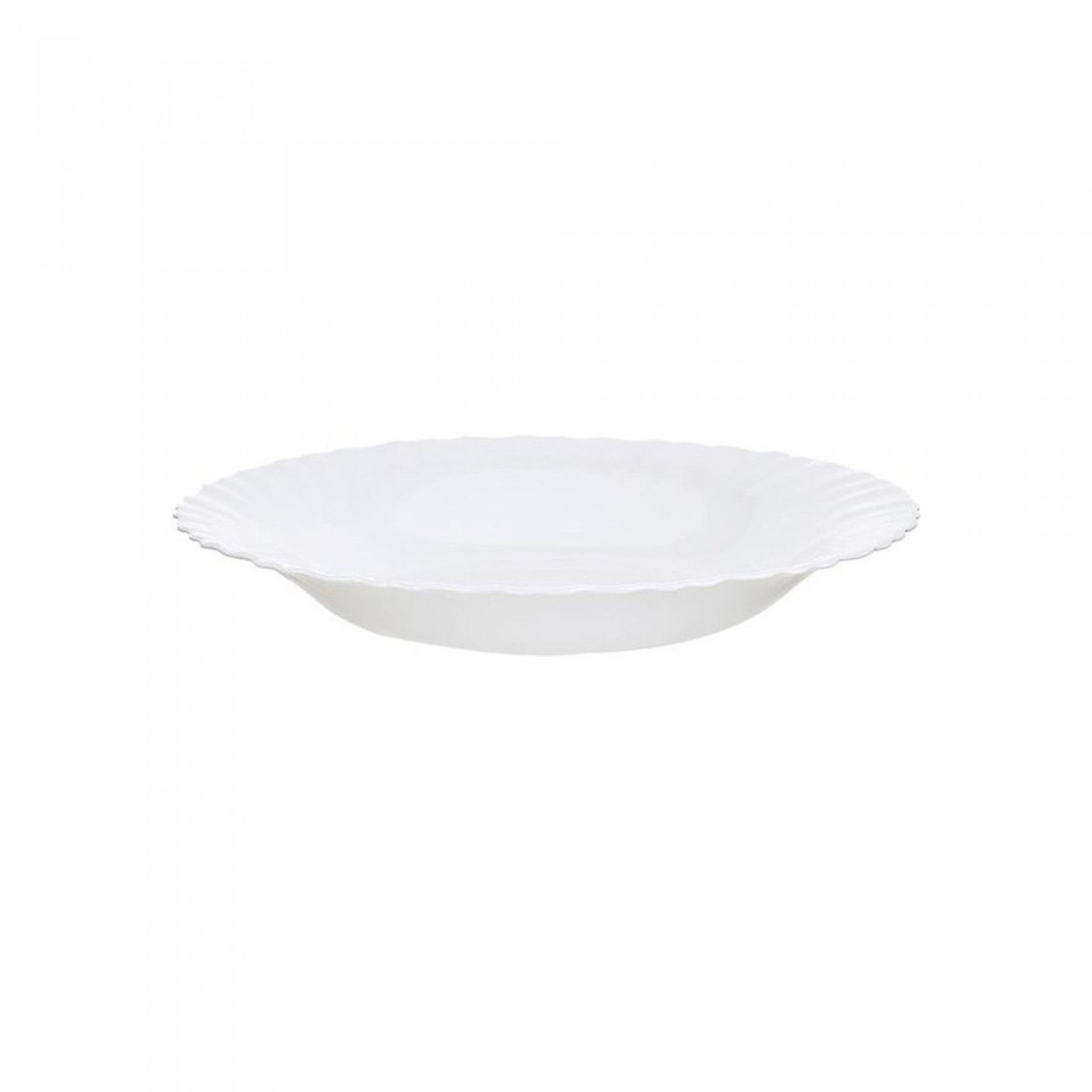 Prato Sopa 23cm Feston Branco