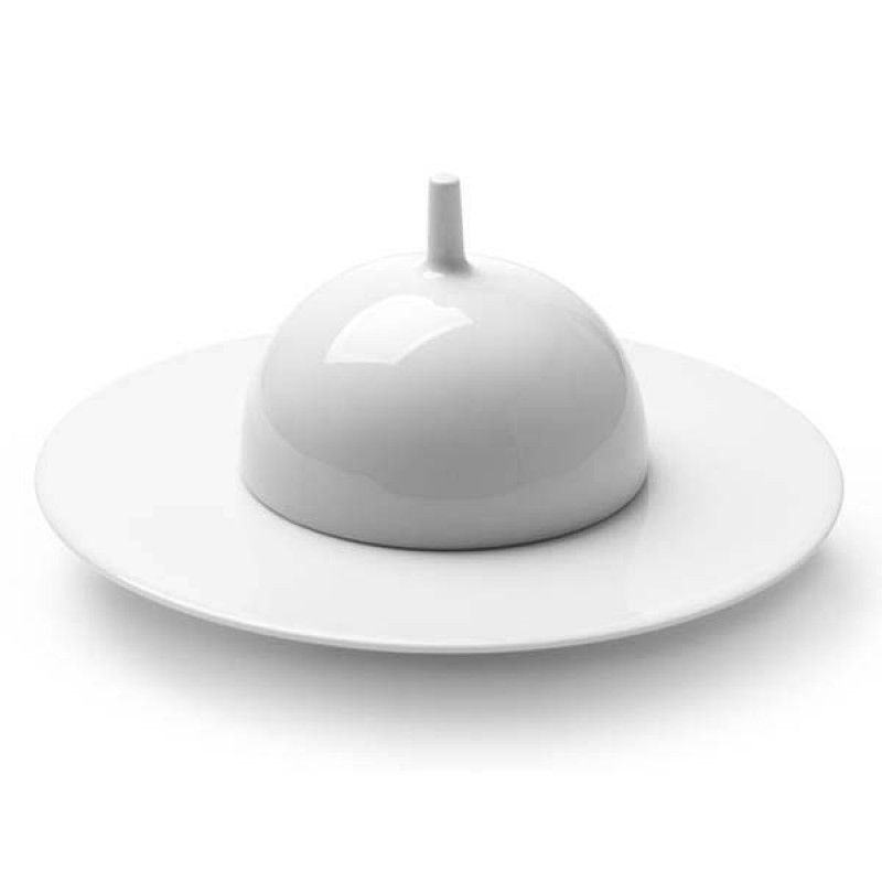 Prato Gourmet 25cm Saturno Branco