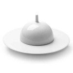 Prato Gourmet 25cm Saturno Branco