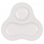 Prato Acepipes 24cm Saturno Branco