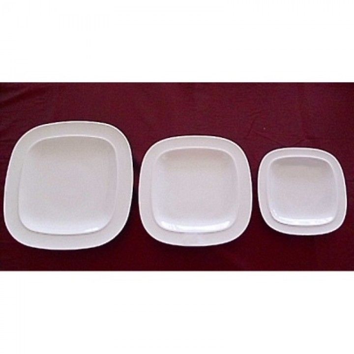 Prato Quadrado 29cm Br Hsq Home