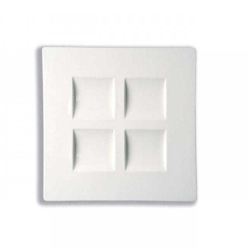 Prato Quadrado com 4 divisrias Spsp4b Tarragon