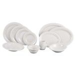 Prato Redondo Sobremesa 19cm Melamina Branco