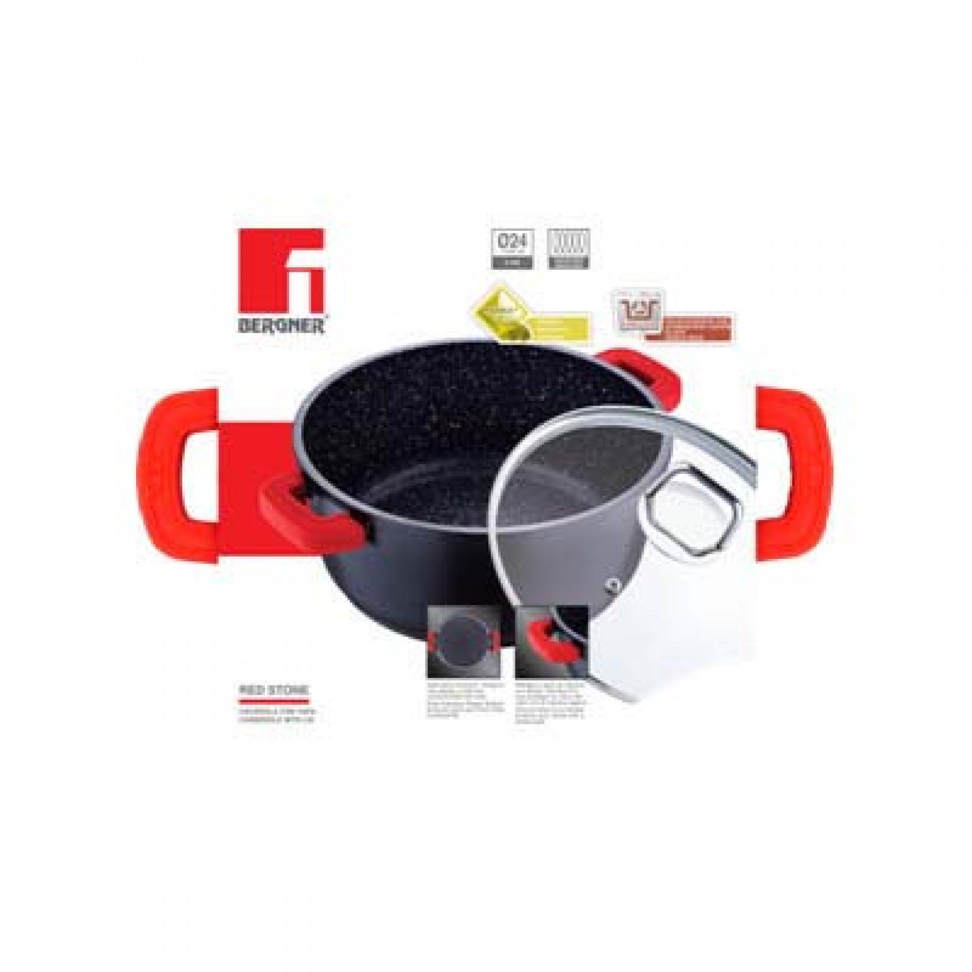 Cacarola 20cm C/Tampa Bg-2668