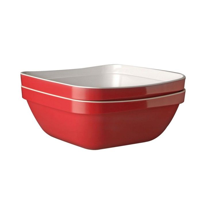 Saladeira Quad. 25x25 Br/Verm 84007