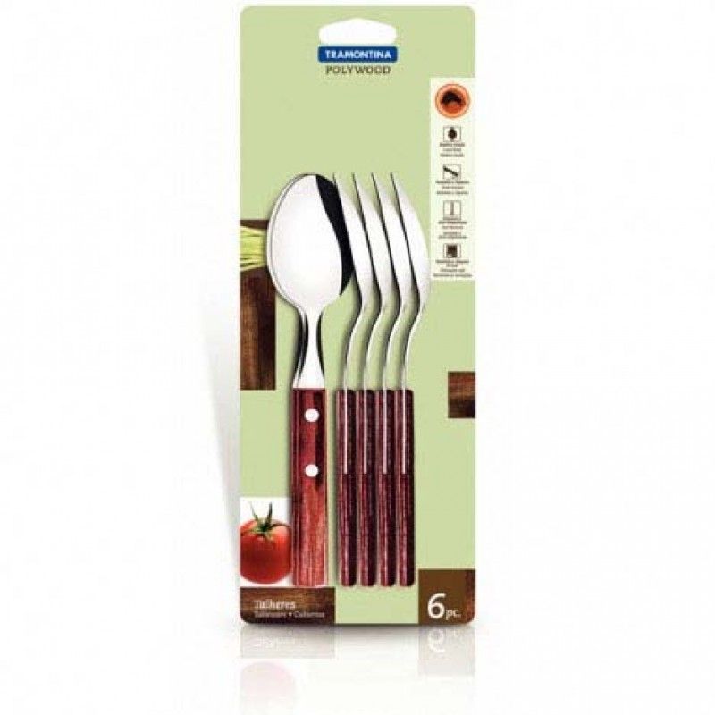 Conj. 6 Colheres Polywood 21106/670