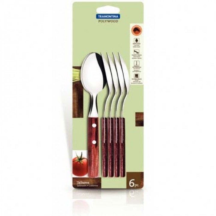 Conj. 6 Colheres Polywood 21106/670