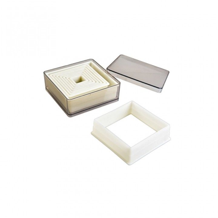 Conj.9 Corta Massas Quad. Liso 784203