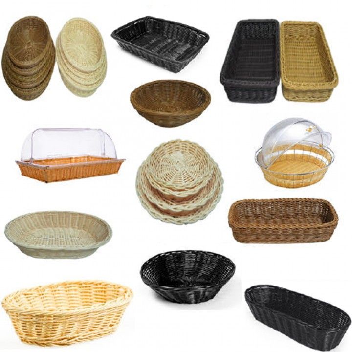 Cesto Red. Rattan 18cm Preto C06009k
