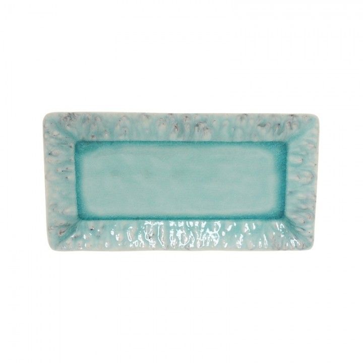 Rect. tray large 34 CM Madeira Azul
