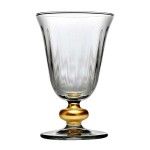 Calice 20cl c/pe dourado 440469