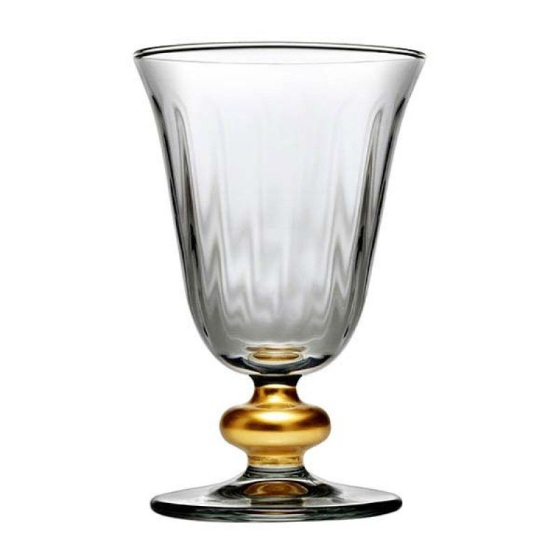 Calice 20cl c/pe dourado 440469