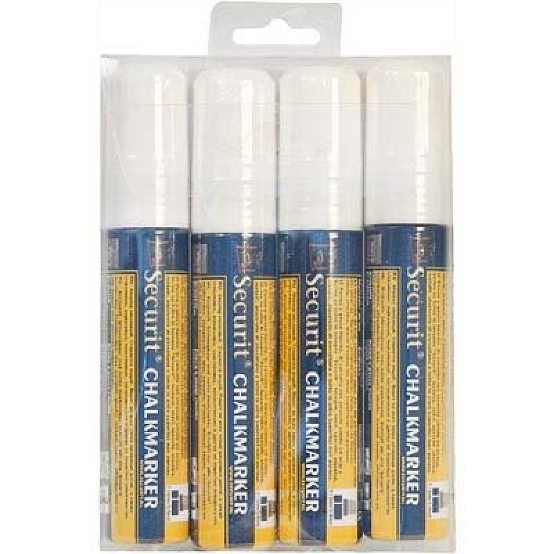 Conj.4 Marcadores Br Bl-Sma100-V4-White