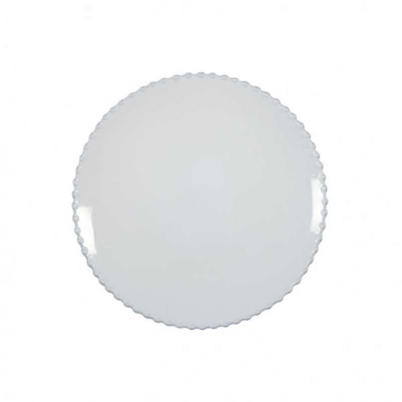 Prato Raso 28cm Pearl Branco