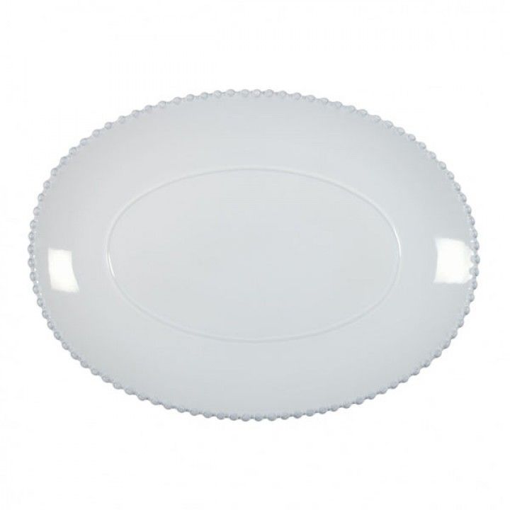 Travessa Oval 40cm Pearl Branco Travessa Oval 40cm Pearl Branco