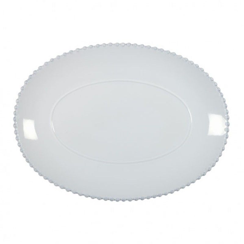 Travessa Oval 40cm Pearl Branco