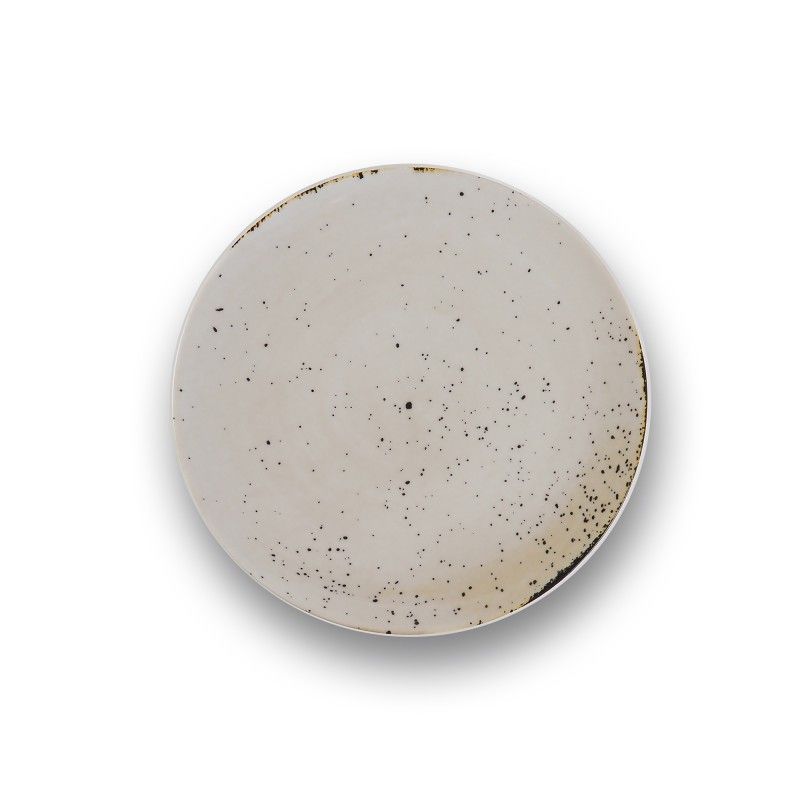 Prato Coupe 24cm Rustico Branco In