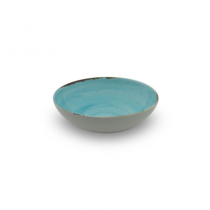 Prato Fundo Coupe 18cm Rustico Azul In