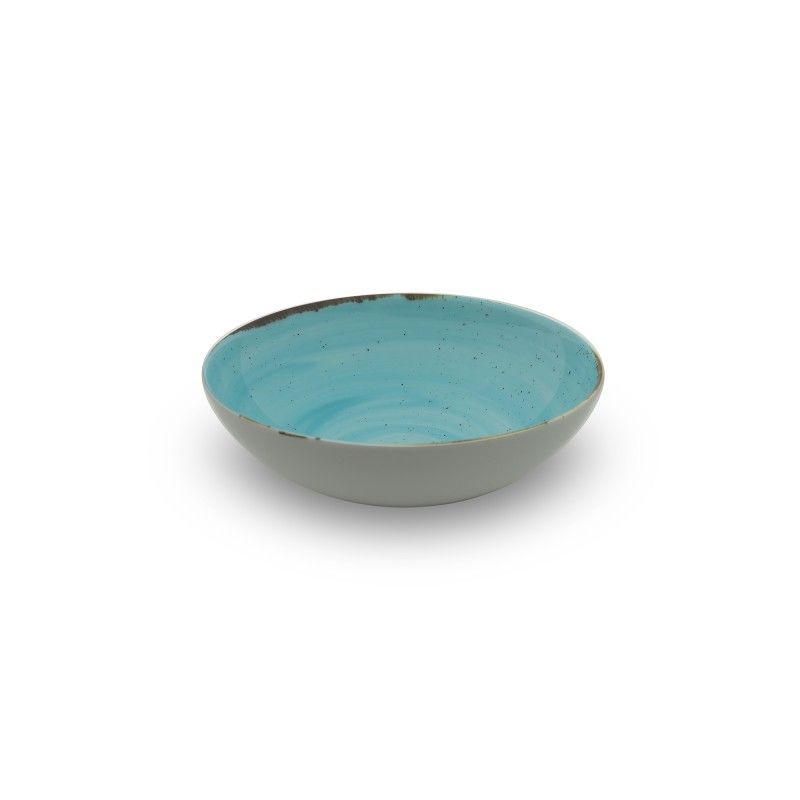 Prato Fundo Coupe 18cm Rustico Azul In