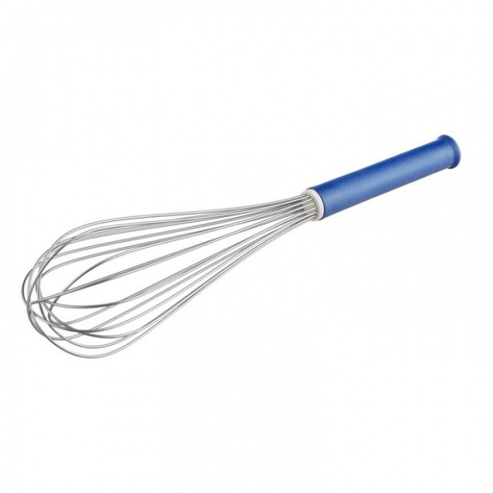 Whisk with blue nylon handle 40cm