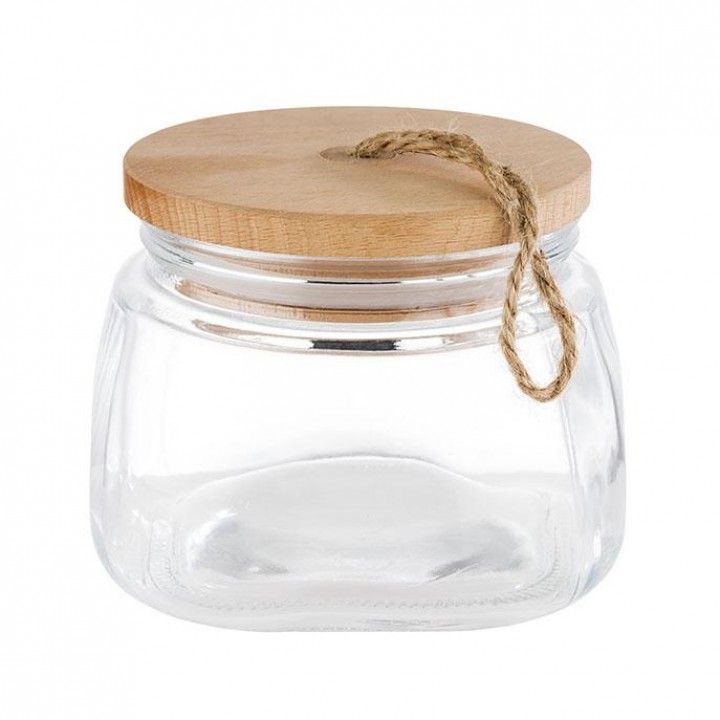 Frasco C/Tampa Woody 14x14x11cm 1l 82255