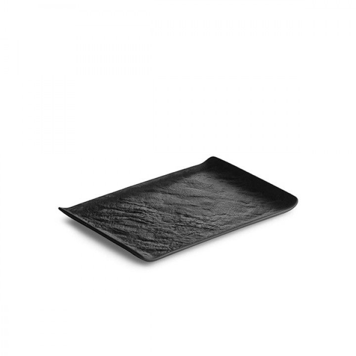Prato Rect. 30x21 Negro Livelli 781057