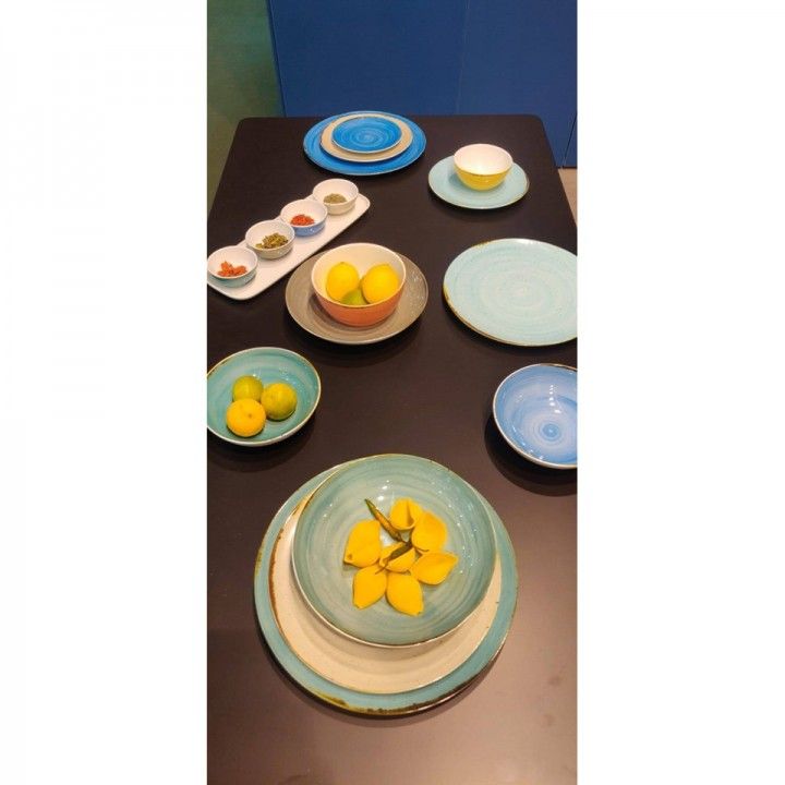 Saladeira 23x9cm Rustico Amarelo Out