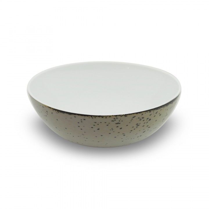 Saladeira 23x9cm Rustico Branco Out