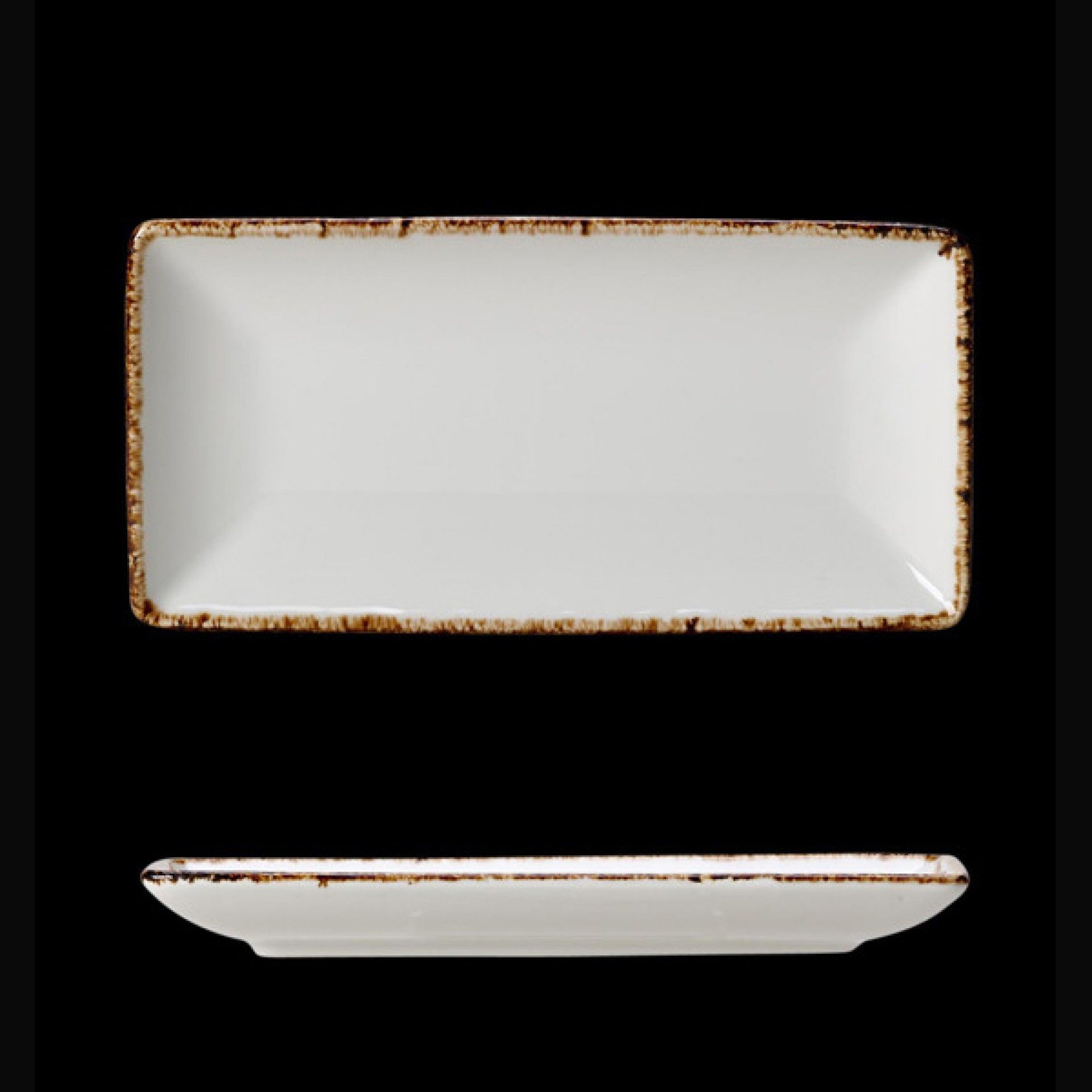 Bandeja Rectangular 20x10cm Six Brown Dapple