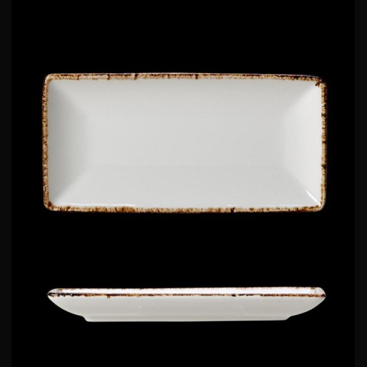 Bandeja Rectangular 20x10cm Six  Brown Dapple