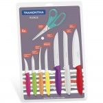 Conj. 8p Facas/Tesoura Plenus 23498/917