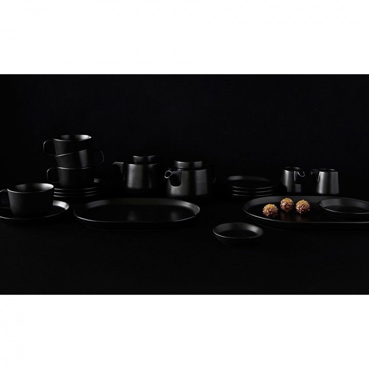 Prato Fundo 24cm Nordika Preto Mate