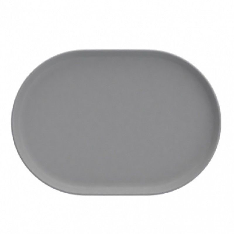 Travessa 34x23cm Nordika Cinza Mate