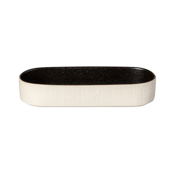 Tabuleiro Fundo Oval 25cm Notos Latitude Black