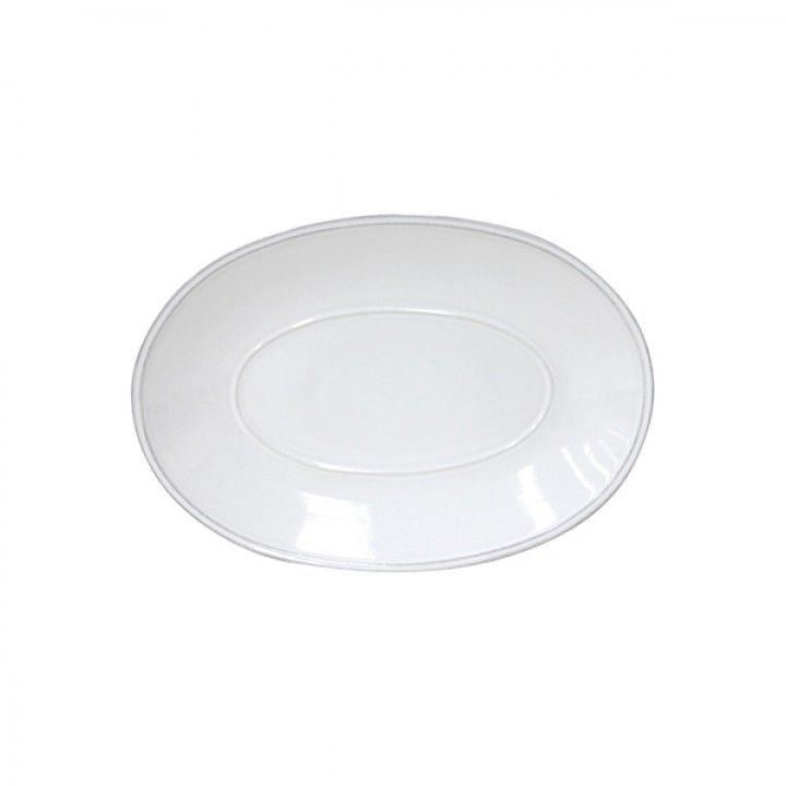 Prato Oval 30cm Friso Br