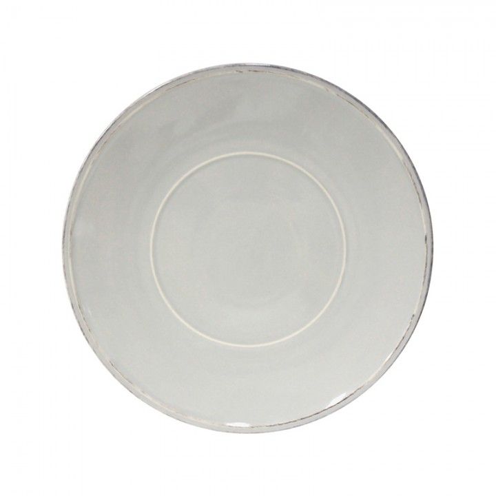 Prato Marcador 34cm  Friso Cinzento