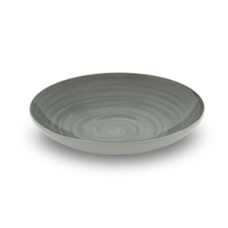 Prato Fundo Coupe 24cm Rustico Taupe In