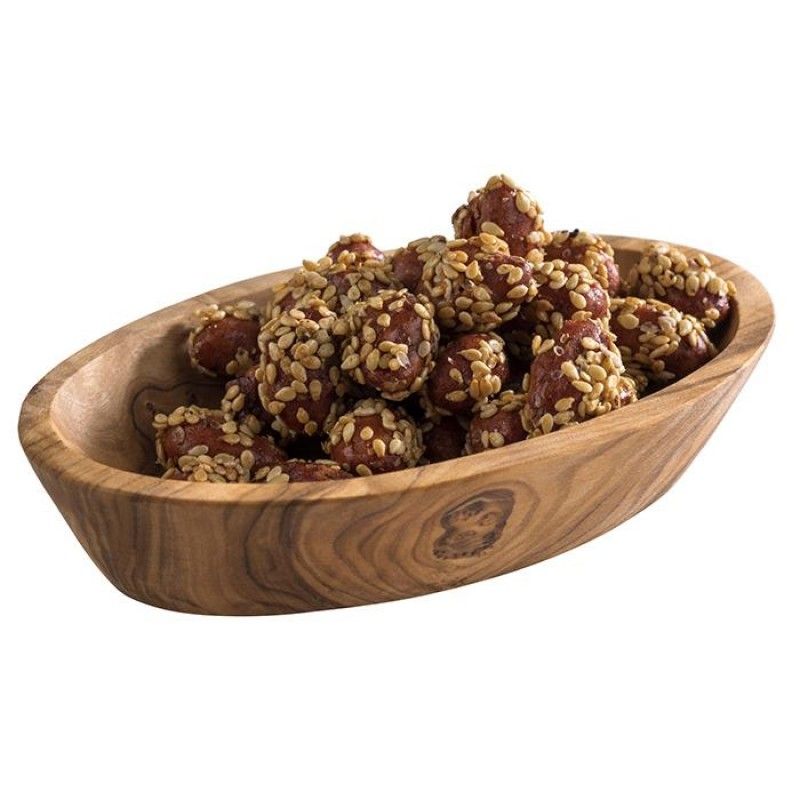 Saladeira Oval Madeira 12cm Olive 843