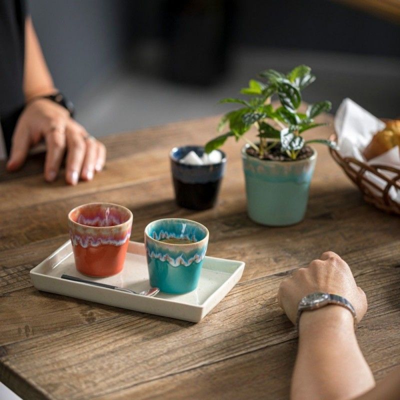 Conjunto 6 Copo Cafe 9cl Grespresso Turquesa