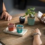 Conjunto 6 Copo Cafe 9cl Grespresso Turquesa