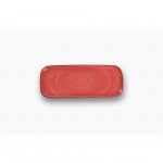Prato Rect. 31x13cm Rustico Vermelho In
