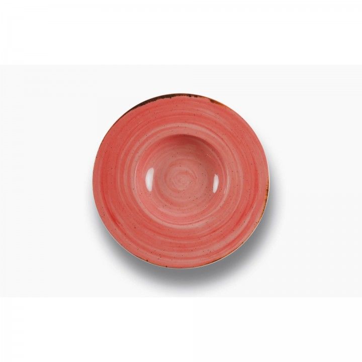 Prato Fundo 29cm Rustico Vermelho All