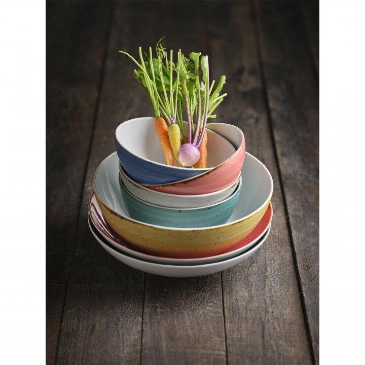 Prato Fundo 29cm Rustico Azul All