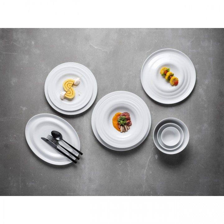 Prato Oval 38x28cm Agma Branco