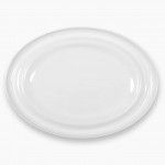 Prato Oval 38x28cm Agma Branco