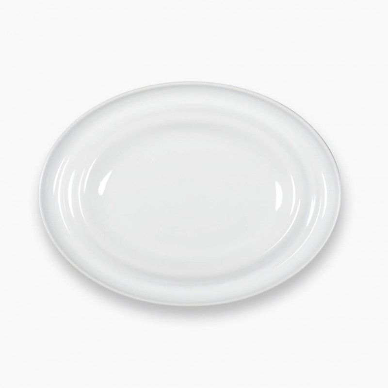 Prato Oval 32x24cm Agma Branco