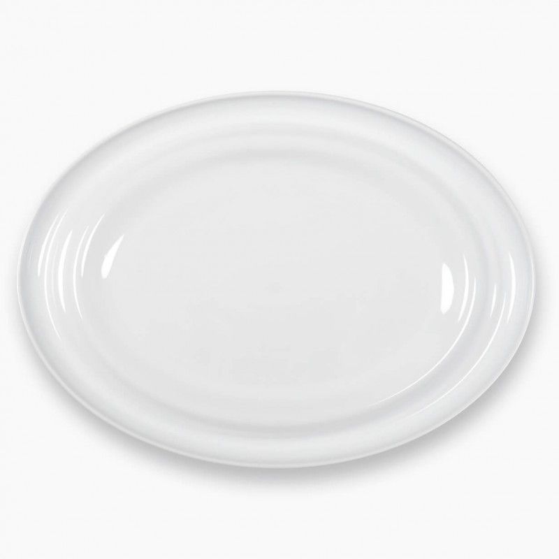 Prato Oval 38x28cm Agma Branco