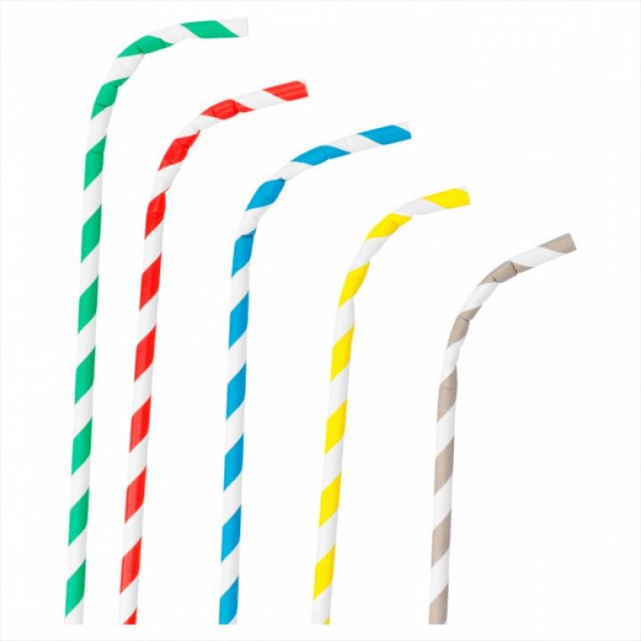 Conj.250 Palhinhas Papel Emb. Indiv. 23cm 212.52