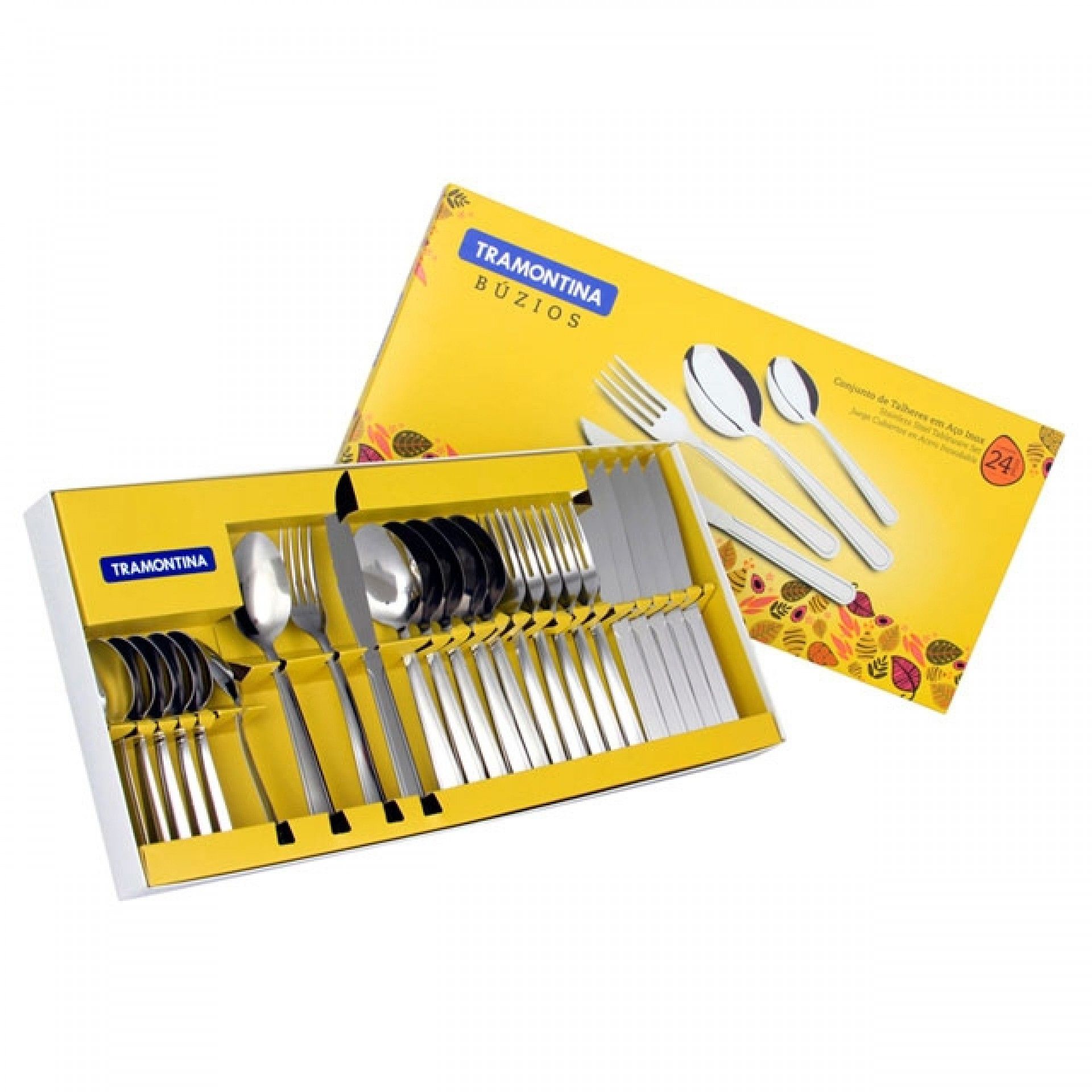 Faqueiro 24 peças Buzios Inox